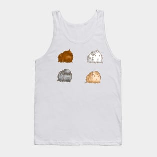 Long Haired Guinea Pigs Set of 4 Tank Top